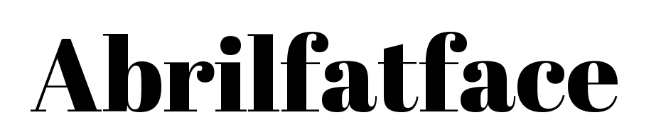 Abril Fatface cкачати шрифт безкоштовно